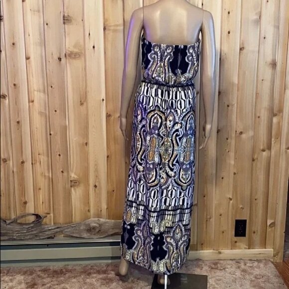 Ruby Rox Full Length Strapless  Open Shoulder Maxi Sundress Size S Anthropologie - Picture 3 of 10